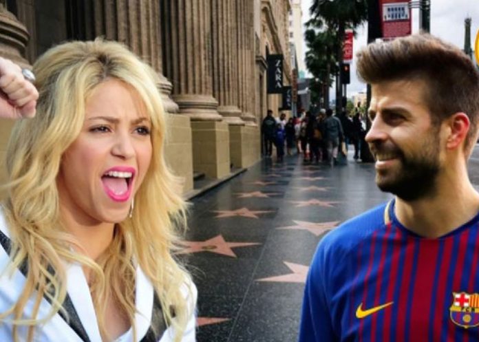 Se viraliza fotografía de Piqué besando la estrella de la fama de Shakira