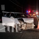 Accidente deja dos personas lesionadas en la Carretera Nueva a León