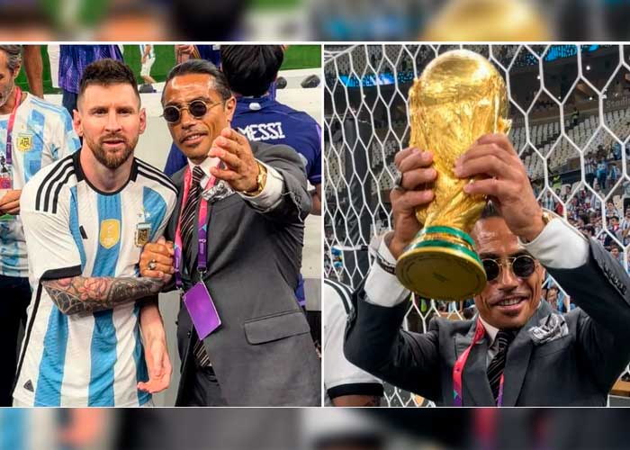 La FIFA sancionará al chef "Salt Bae" por tocar el trofeo de la Copa del Mundo