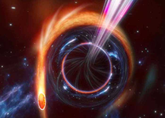 NASA muestra cómo un agujero negro devora una estrella