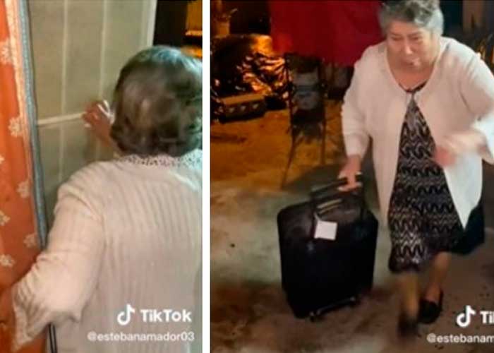 Abuelita interrumpe ritual para viajar por una "balacera"