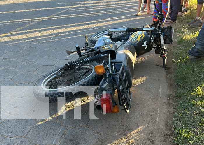 Ciclista arrollado por el conductor de una motocicleta en Chusli, Jalapa
