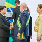 Canciller Denis Moncada saluda a presidente electo de Brasil, Cro. Luiz Inácio Lula da Silva