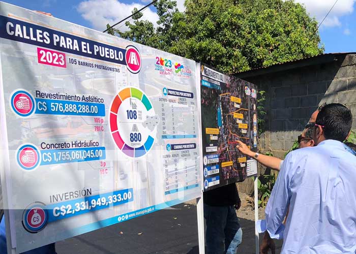 Managua: Más de 3 mil pobladores del Bo. Ayapal serán beneficiados con calles