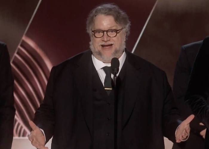 “La animación es cine”: Guillermo del Toro ganó el Globo de Oro con "Pinocho"