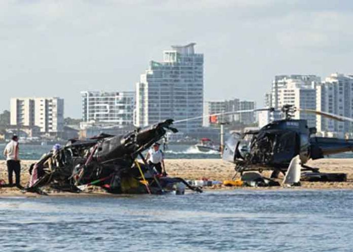 Dos helicópteros colisionan en Australia dejando al menos 4 muertos