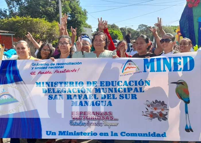 Foto: Caminata en Managua por reconocimiento a la gratuidad de la educación en Nicaragua / TN8