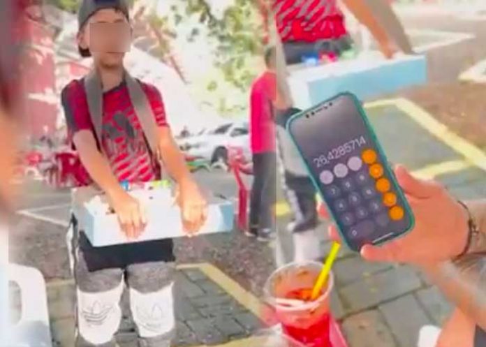 Niño genio de matemáticas vende dulces en las calles