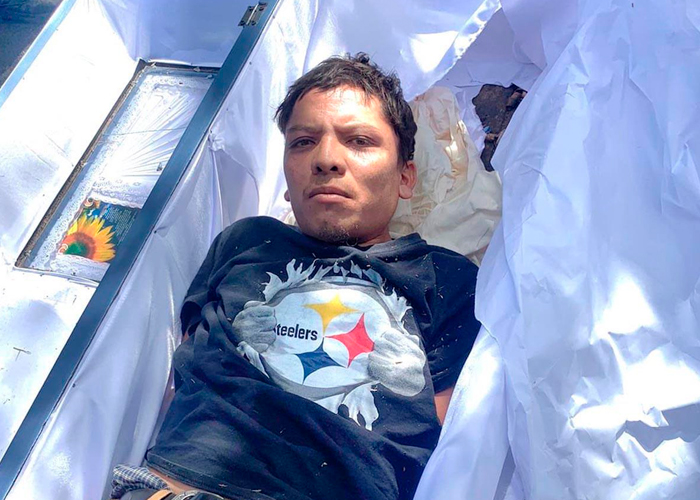 Capturan a peligroso marero que huía dentro de un ataúd hacia Guatemala