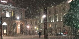 Temporal de lluvia y nieve obligó a cerrar escuelas y carreteras en Italia