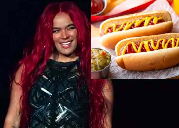 Karol G se viraliza tras recibir un Hot Dog de un fanático