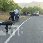 Foto: Accidente de tránsito en la Cuesta El Plomo, Managua / TN8