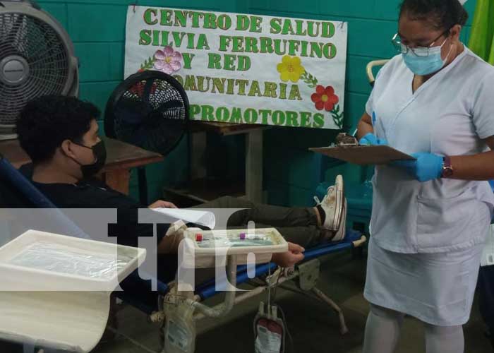 Foto: Donación de sangre con el MINSA Nicaragua / TN8