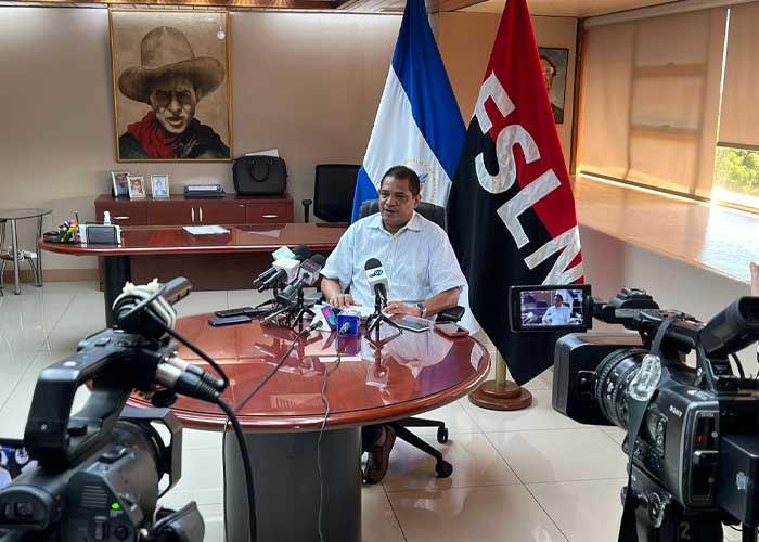 Foto: Conferencia de prensa de Hacienda en Nicaragua / TN8