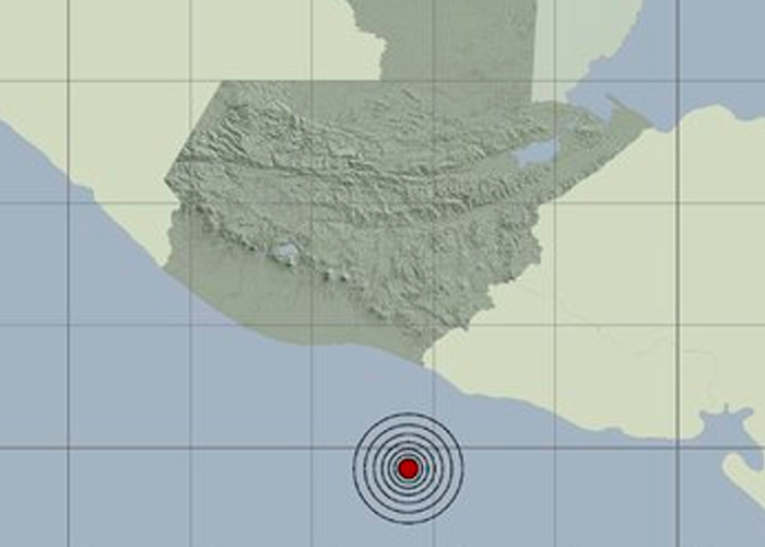 Se registra un sismo de 4.8 en zona fronteriza entre Guatemala y El Salvador