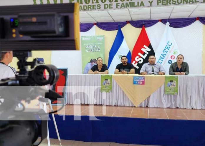 Foto: Conferencia de prensa del INATEC en Jalapa / TN8