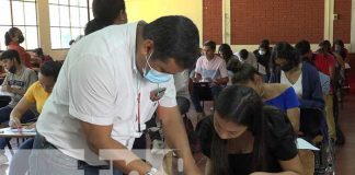 Foto: Examen de admisión en la UNAN-León / TN8