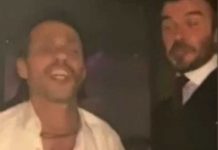 Difunden video de cómo se la pasó David Beckham y Marc Anthony en la boda
