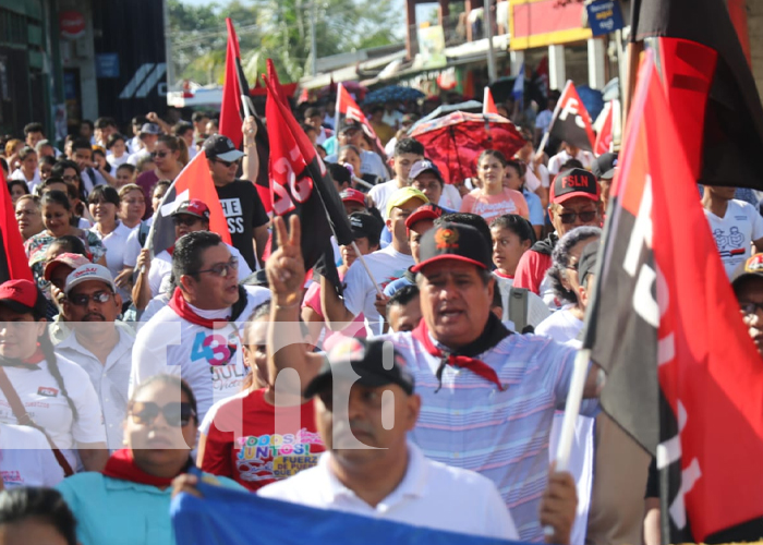 Foto: Militancia Sandinista ratifica su compromiso con la patria, en Jinotega Y Siuna / TN8