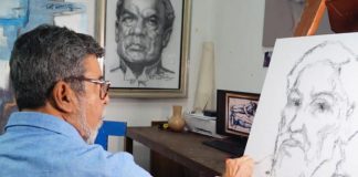 Delegación de Nicaragua visitó a maestro retratista Roger Pérez