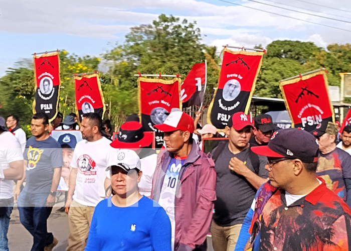 Foto: Caminata en honor al General Sandino en Managua, Matagalpa y Masaya / TN8
