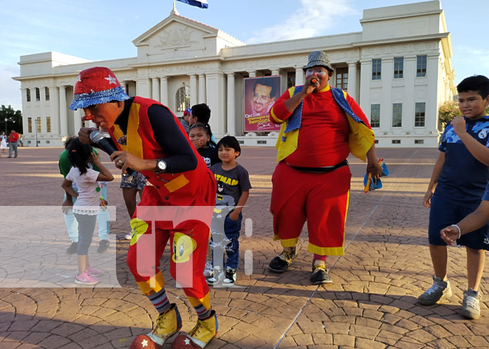 Foto: Niñez de Managua disfruta de juegos tradicionales en la plaza de la Revolución / TN8