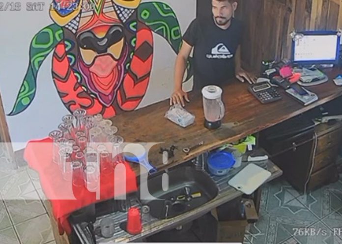 Foto: “Cliente” se va sin pagar la cuenta y para rematar se roba un celular en un restaurante de Rivas / TN8