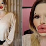 Fotos: Mujer con enormes labios planea batir “otro récord” corporal