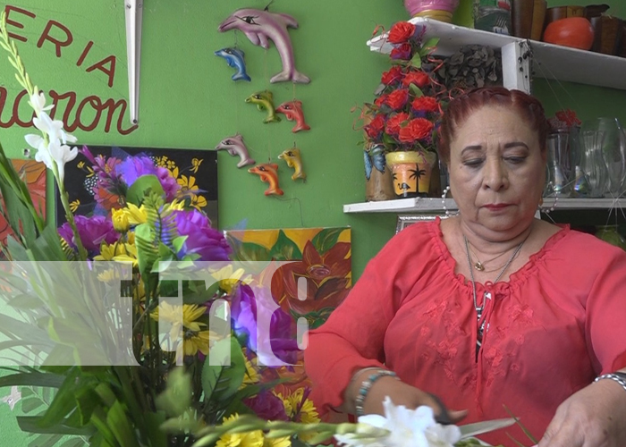 Foto: Floristería “Rosa Sharon” emprendimiento exitoso en la ciudad de Rivas / TN8