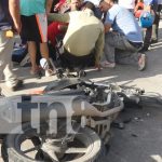 Joven resultó con graves lesiones tras ser impactada por un vehículo en Estelí