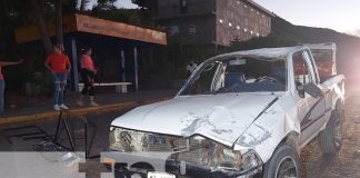 Accidente sobre la Carretera Panamericana en Somoto deja dos personas lesionadas