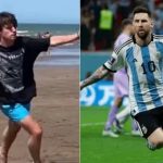 Virales al recrear todos los goles de Argentina en la playa (Video)