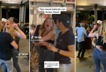 “Ya lo va a demandar”: Joven se viraliza por bailar cumbia con Amber Heard