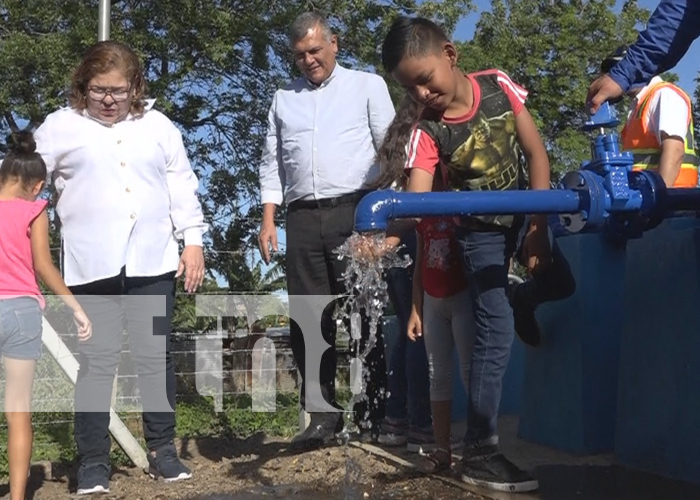 Rivas: Inauguran proyecto de agua potable en la ciudad de Los Mangos