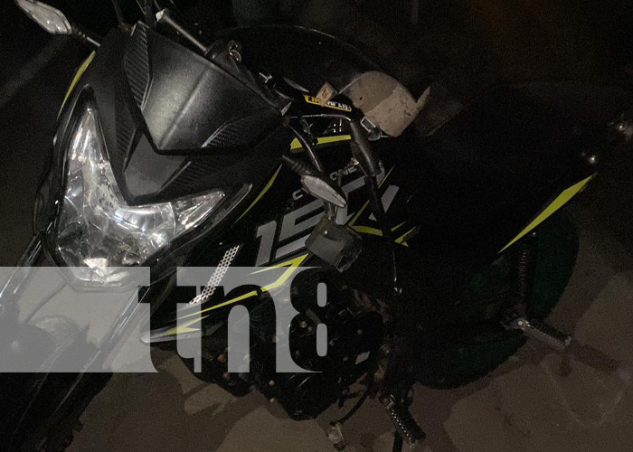 Motocicleta resultó lesionado por accidente de tránsito en Juigalpa