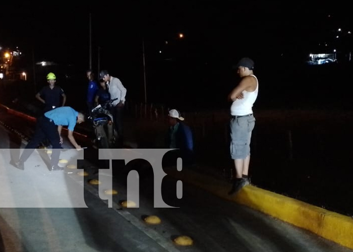 Foto: Dos motociclistas son protagonista de accidente de tránsito en Río Blanco / TN8