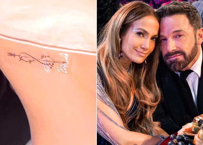 Jennifer Lopez sorprende con nuevo tatuaje dedicado a Affleck