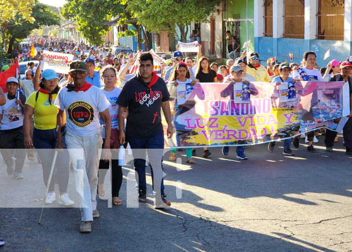 Foto: Caminata de victoria en honor al General Sandino en León, Somoto y Nueva Segovia / TN8