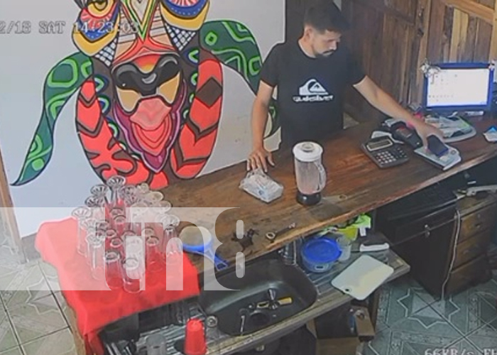 Foto: “Cliente” se va sin pagar la cuenta y para rematar se roba un celular en un restaurante de Rivas / TN8