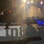 Foto: Choque entre dos motos deja lesionados, en Juigalpa / TN8