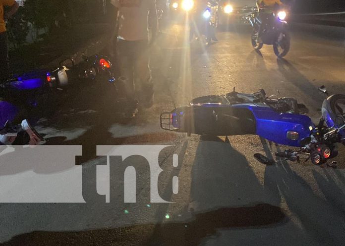 Foto: Choque entre dos motos deja lesionados, en Juigalpa / TN8