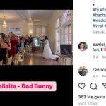Se hace viral por entrar al altar con música de Bad Bunny