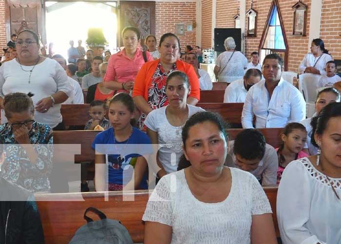 La Trinidad recibe imagen del Santo Patrón