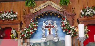 La Trinidad recibe imagen del Santo Patrón