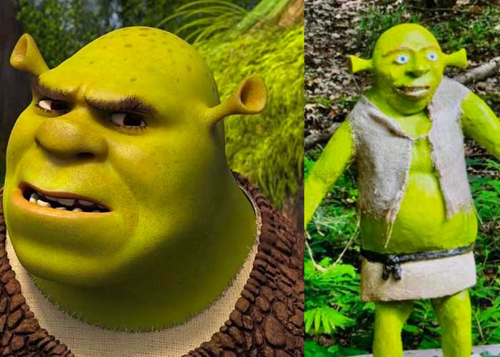 Roban una enorme estatua del ogro verde Shrek