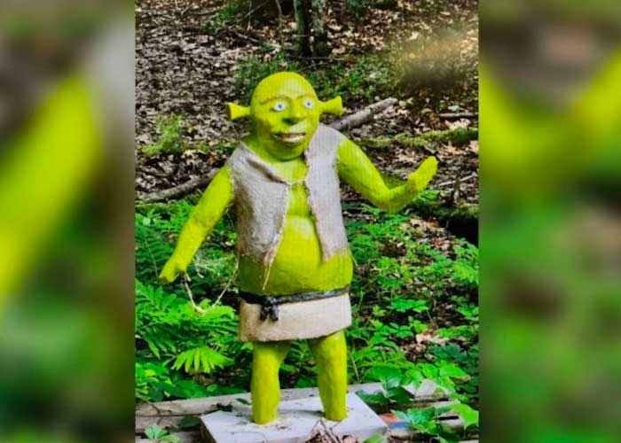 Roban una enorme estatua del ogro verde Shrek