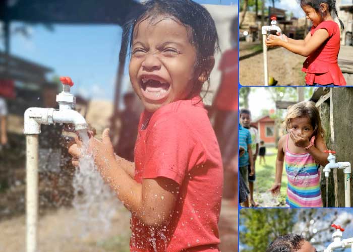 ENACAL inaugura obras de Agua Potable junto a familias del Caribe Norte