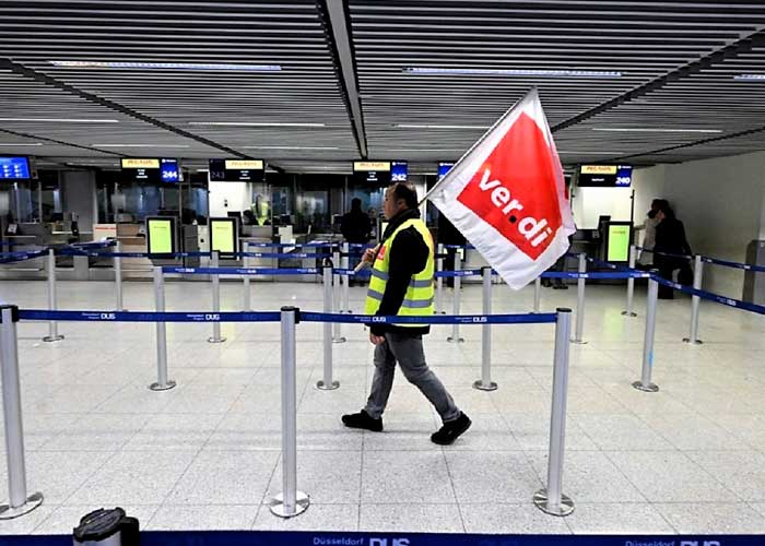 Huelga en dos aeropuertos en Alemania cancela miles de vuelos 