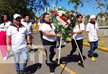 Foto: Juventud Sandinista rinde homenaje a la guerrillera Nora Astorga / TN8