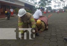 Foto: Preparación de nuevos bomberos en Nicaragua / TN8